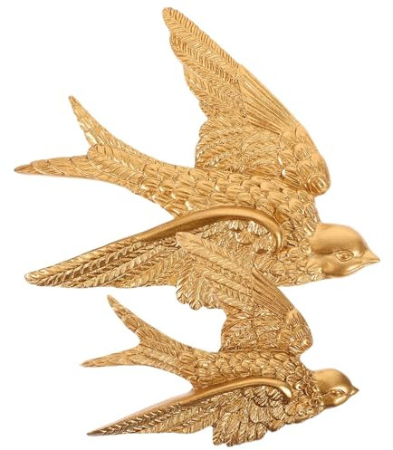 ABOOFAN 2St Ein Paar Wandschwalben Goblincore-Raumdekoration Weihnachtsvogel wandverkleidung wand polsterung Weihnachtsdekorationen Wohnkultur Gartenschmuck Wand Dekoration Haushalt Statue