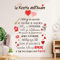 Gigio Store Adesivi murali frasi amore scritte adesive in italiano “La Ricetta dell’Amore” (60x40 cm) - decorazione murale fai da te per pareti soggiorno, cucina, camera da letto, bar, ristoranti
