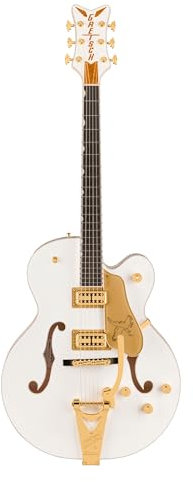Gretsch Professional Collection Falcon Hollow Body Bigsby White - Halbakustik Gitarre