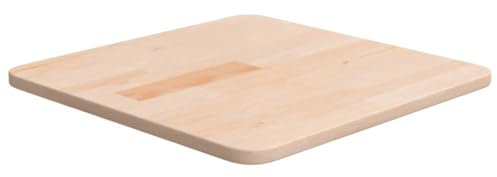 vidaXL Tischplatte Quadratisch Massivholzplatte Eichenplatte Holzplatte Platte Ersatztischplatte 40x40x1,5cm Eichenholz Unbehandelt