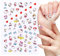 Nagelsticker Kinder, 70 Decals Nagelsticker Selbstklebend Nagel Nail Charms Aufkleber Nailart Sticker Cartoon Aufkleber Nette Kawaii Nail Decals für Mädchen Frauen-Abziehbilder Geschenke Mädchen