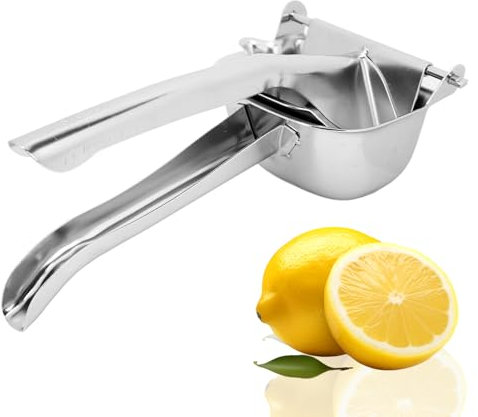 Hominas Spremiagrumi Manuale, Spremi Melograno Frutta Lime in Acciaio Inox Portatile Spremuta Arancia Pressa per Limone Agrumi Arance Frutta