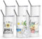 sweet grain Lot de 6 gobelets à sublimation droits en acier inoxydable à double paroi personnalisés pour enfants avec couvercles et pailles pour cadeau de bricolage, café, thé, boisson - 355 ml