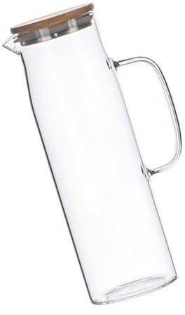 UTHCLO Pichet Verre De Résistant Chaleur Pichet à Jus Pour Eau Froide Et Chaude Avec Poignée Pratique