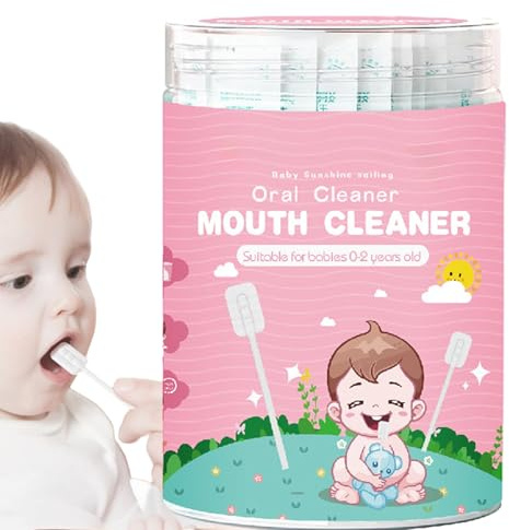 Baby Zungenreiniger - Zungenreiniger Skim Gaze - Tragbarer Zungengaze-Zahnfleischreiniger, Flexible Zahnbürste Zungenreiniger für Babys Zunge, Mund und Zahnpflege