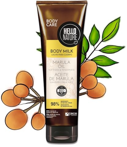 P-Beauty Naturkosmetik Body Milk Lotion mit BIO Marula Öl - Körpermilch & Bodylotion gegen trockene Haut - Feuchtigkeitspflege mit Marulaöl - vegane Hautpflege ohne Silikone & Parabene (1x250ml)