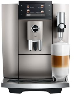 Jura - E8 Midnight Silver (ED) - Macchina da Caffè Automatica con 27 Specialità, Light Brew e Sweet Foam