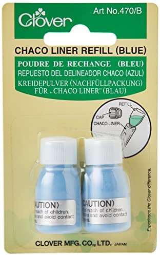 Clover 470/B Kreidepulver für Chaco-Liner 2 x 2,8 g, blau