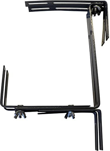 Siena Garden Blumenkastenhalter Premium, 3-fach verstellbar, anthrazit, 2 Stück, 897712