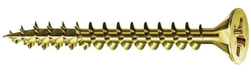 ABC Spax Schrauben PZ Senkkopf Vollgewinde verzinkt-gelb 3x25 200 Stück