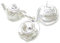 Teapot Tea Cup Plate with Cake sterling silver charm .925 x1 Teacup charms