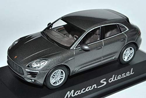 Minichamps Porsche Macan S Diesel SUV Grau Ab 2013 1/43 Modell Auto mit individiuellem Wunschkennzeichen