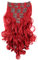 CAISHA XL 45cm CLIP IN EXTENSIONS Klara 7 Teile Set Haarverlängerung Voluminös Gelockt Rot CE13-1