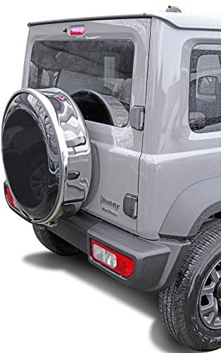 Reifencover 205/70R15 Reserveradcover Reifenhülle Ersatzradabdeckung Edelstahlring + Kunststoffabdeckplatte