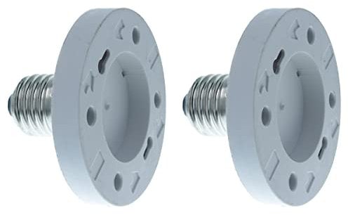 LEDLUX 2 Pezzi Convertitore Adattatore Portalampada Per Lampada Attacco Da E27 A GX53