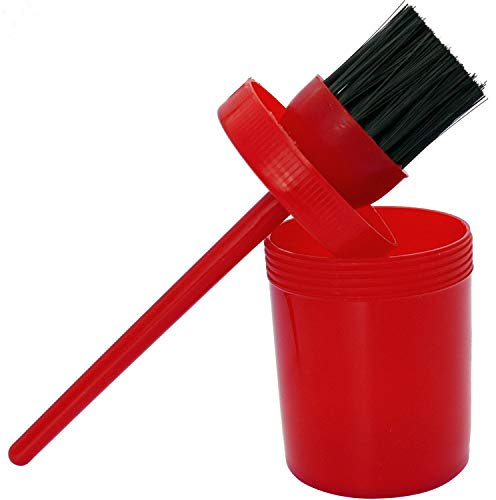 EKKIA Pinceau pour Sabot avec Pot - Rouge - 125 ML