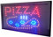 PANNEAU TABLEAU ENSEIGNE LUMINEUSE LED - PIZZA. IDEAL POUR VITRINES