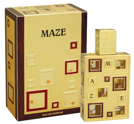 Al Haramain Maze Eau de Parfum 50ml | Arabic Perfume for Men & Women | Oriental Floral Fruity Fragrance | Amber Musk & Saffron Arabian Scent | Luxury EDP