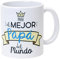 Mopec Tazza cerámicapara el mejor Babbo in Porcellana, Bianco, 8.1 x 8.1 x 9.5 cm