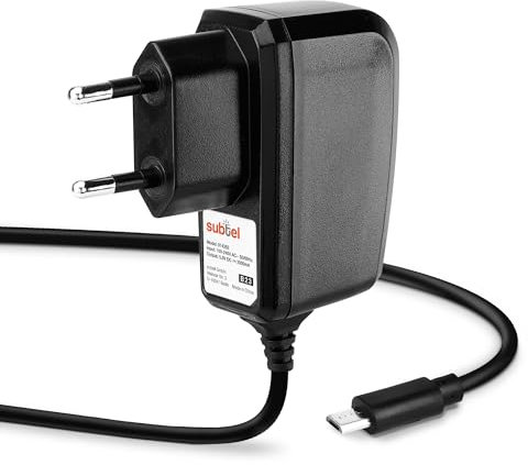 subtel, 5V Chargeur Compatible avec Nintendo Classic Mini NES/Snes Alimentation Micro USB Câble d’Alimentation 2A / 2000mA Longueur 1.2m Adaptateur Secteur AC
