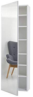 STILPROJECTSTORE - Scarpiera sospesa ingresso bianca con anta Specchio 52x160 - Free