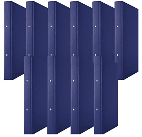 DONAU 3732001PL-18 Ringbuch Nachtblau | 2-O-Ring-Mechanik 20mm DIN A4 Ringordner Pappe/ Kunststoff | Aus 1,9 mm dickem Karton mit öko PP 100µ | 10er Packung