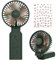 Funme® 9000 Battery Power Bank Hand Fan, Portable Personal Fan with 53 Hours/4 Speed/Rechargeable Battery Strong Wind 2025 Newly Foldable Multifunction Desk Fans Exquisite USB Fans for Outdoor Green
