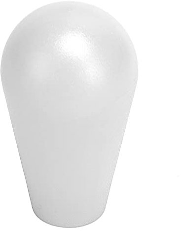 Joystick's Oval Balltop, Oval Joystick Head Rocker Ball Top Handle M6 Type Game DIY Teile Ersatzgriff Gaming Zubehör(Weiß)