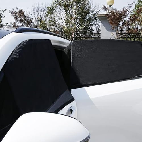 YANGYI 2 Stück Sonnenschutz Auto, Sonnen- und UV-Schutz Kinder Baby Erwachsener Sonnenschutz Auto Universal Sonnenschutznetz,Länge (Max): 140cm,Höhe (Max): 92cm Fenster Sonnenschutz Heckscheibe (XL)