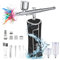Cordless Airbrush Kit, Portable Handheld Mini Air Brush Set with Compressor and Power Display, 28 PSI High Pressure Airbrush Kit with USB Charging for Painting, Tattoo, Makeup,Cake Decoration -Black