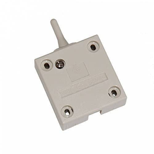 Truhenschalter Schrankschalter 2A 250V Türschalter Türkontaktschalter Schnappschalter Einschalter Schrank Schalter Taster Kontaktschalter für Möbeltür Möbelschalter | weiß