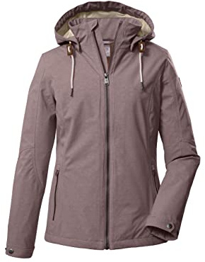 G.I.G.A. DX Damen Casual Softshelljacke/Outdoorjacke mit abzippbarer Kapuze GS 141 WMN SFTSHLL JCKT, malve, 44, 39504-000