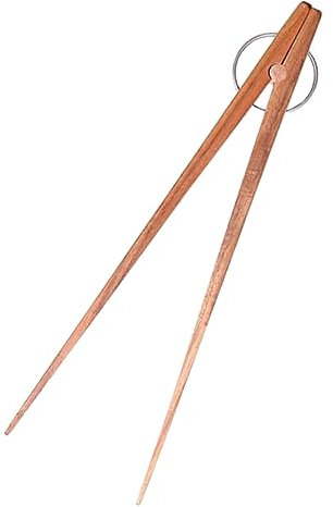 1 PC Food Clip Stainless Steel Tongs Bread Toaster Wooden Tongs Wooden Toast Tong BBQ Food Tongs Stainless Toaster Bread Tongs Kitchen Tongs Dessert Tongs Stainless Steel Acacia