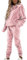 amropi Tuta da Donna Velluto Felpa con Cappuccio e Pantaloni Jogging Tute Rosa, XL