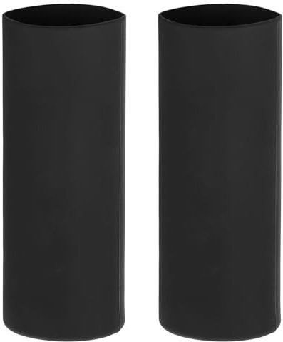 PATIKIL Silikon Sublimation Becher Hülse 2Stk Hitzebeständige Nahtlose Becher Verpackung für 20 Oz Dünne Sublimation Leere Becher Schwarz
