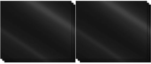 3x Back- & Grillmatte aus Teflon mit Antihaftbeschichtung (PFOA-frei) 40x33cm (Packung mit 2) Schwarz