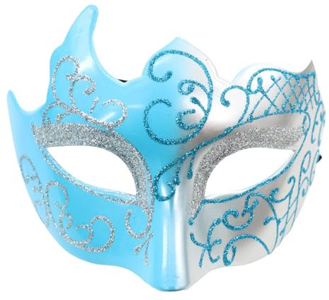 DeaAmyGline Venezianische Maske Herren Damen, Maskenball Masken Kostüm für Karneval Party Maskerade Mottoparty Cosplay Fasching Verkleidung Halbes Gesicht Karnevalsmaske