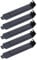 Oadnijuie 5Pcs PC Case Blanking Plate For MATX Computer Chassis Back PCI Slot Cover Heat-dissipation Ventilation Baffle 5Pcs PCI Slot Covers Metal Computer Case Cover Plate