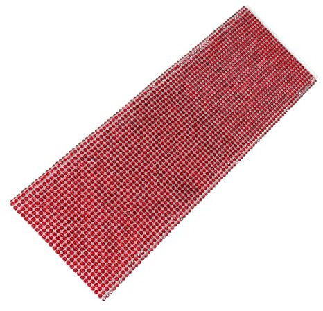BIUDECO Sturdy Microphone Handle Glitter Cover Red Rhinestones Mic Sleeve for Bar Singers