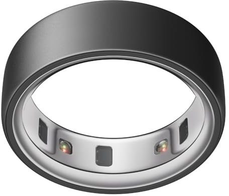 Oura Ring 4 - Stealth - Größe 14 - Smart Ring | Messen Sie zuerst mit Oura Ring 4 Sizing Kit | Sleep Tracking Wearable - Herzfrequenz - Fitness Tracker - Bis zu 8 Tage Batterielaufzeit