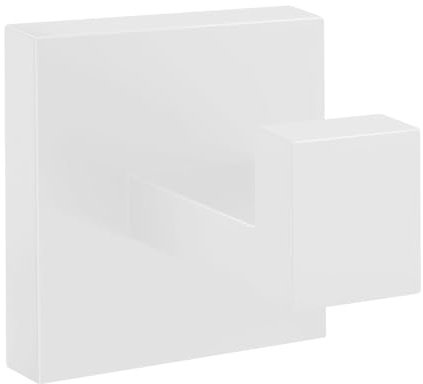 Homovater 304 Edelstahl Handtuchhaken Handtuchhalter,Wasserfest Wandhaken Bademantelhaken für Bad Toilette Küche (Weiß, Bohren)