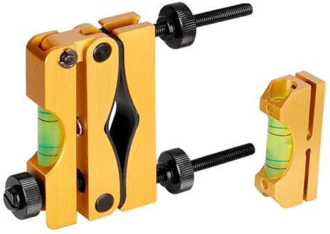 Namvo Sistema de nivelación de retícula Kit de Nivel de Montaje de Alcance de aleación de Aluminio Herramienta de alineación Universal Arma de Fuego Retículo Abrazadera de cañón Ajuste Mantenimie