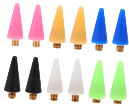 Gogogmee 3sets Professional Nail Salon Tool Rhinestone Picker Pen Gem Pen Applicator Wax Pencil for Rhinestones Easy to Replace 12pcs*3