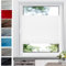 Easy Fit Plissee Fensterrollos mit Weißer Führungsschiene 30x110cm ohne Bohren Montage Kleben Plisseeschirme für Schlafzimmer Badezimmer Küche Weiß