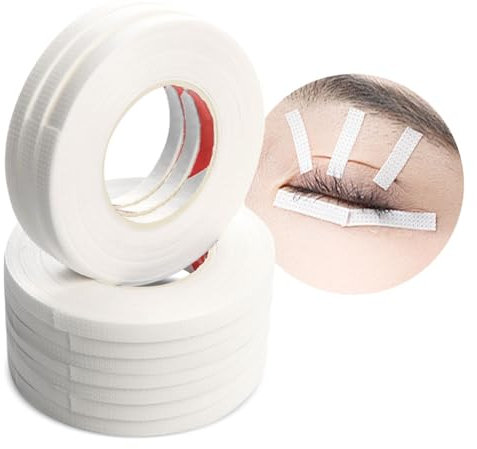 Lunamoon 10 Rollen Wimpern Tape Wimpernverlängerung Band Wimpern Klebeband Isolations Micropore Lash Tape Wimpernband für Wimpernverlängerung (4mm Tape*10)
