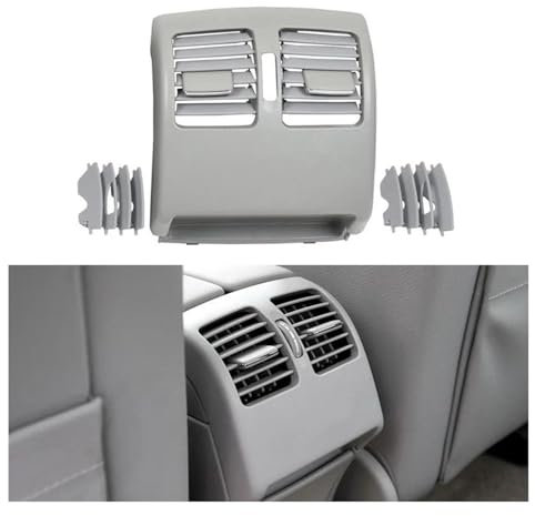 Rejilla Ventilación Coche Rejilla Ventilación Aire Acondicionado Tablero Instrumentos con Volante A La Derecha para Mercedes para Benz W204 Clase C 180 200 220 230 260 300 350(Rear Grey)