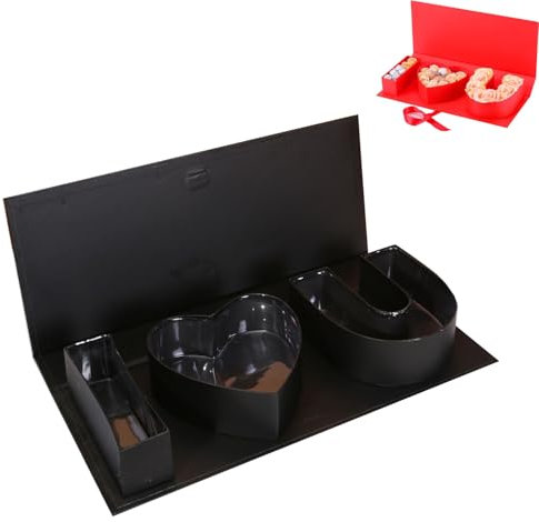 „Ich liebe dich“-Box, „Ich liebe dich“-Box for Blumen, leere „I Love You“-Geschenkbox aus Pappe mit Buchstaben, for Ausfüllen, Blumen, leere I-Herz-U-Blumengeschenke(Black)