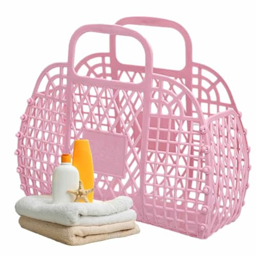 Generisch Vintage Mädchen Jelly Geldbörse, Strandtasche, Jelly Bags für Damen, Kunststoff Jelly-Strandtasche, Glitzer-Jelly-Strandtasche, Jelly-Bag-Geldbörse, gelees-Geldbörse für Kleinkinder