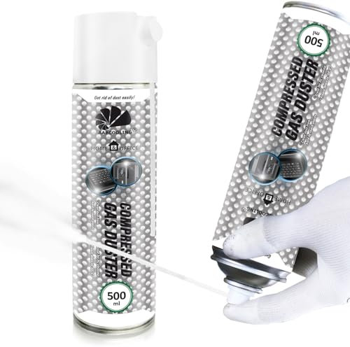 AABCOOLING Home&Office Frío Spray Compressed Gas Duster 500ml-Coche y moto, Cold ICE Congelante, para Congelar, Hielo, Cuidado del motor, Efecto Frío, Enfriado Directo Hasta -50°C
