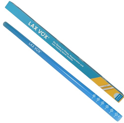 LAX VOX Schlauch zur Regeneration, Training und Schulung der Stimme (blau)